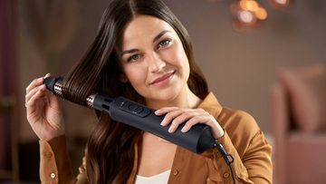 Philips Warmluftbürste AirStyler Series 5000 BHA530/00, mit Ionen-Technologie, Argan-Öl-Keramikbeschichtung und 5 Aufsätze