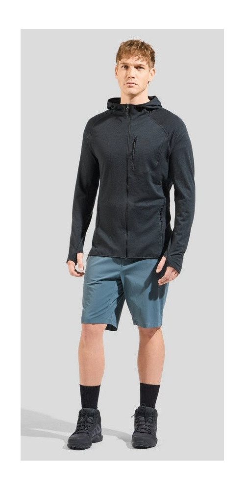 Odlo Kapuzenpullover Kapuzenjacke Ascent Micro Performance 125 (Wollmischgewebe)