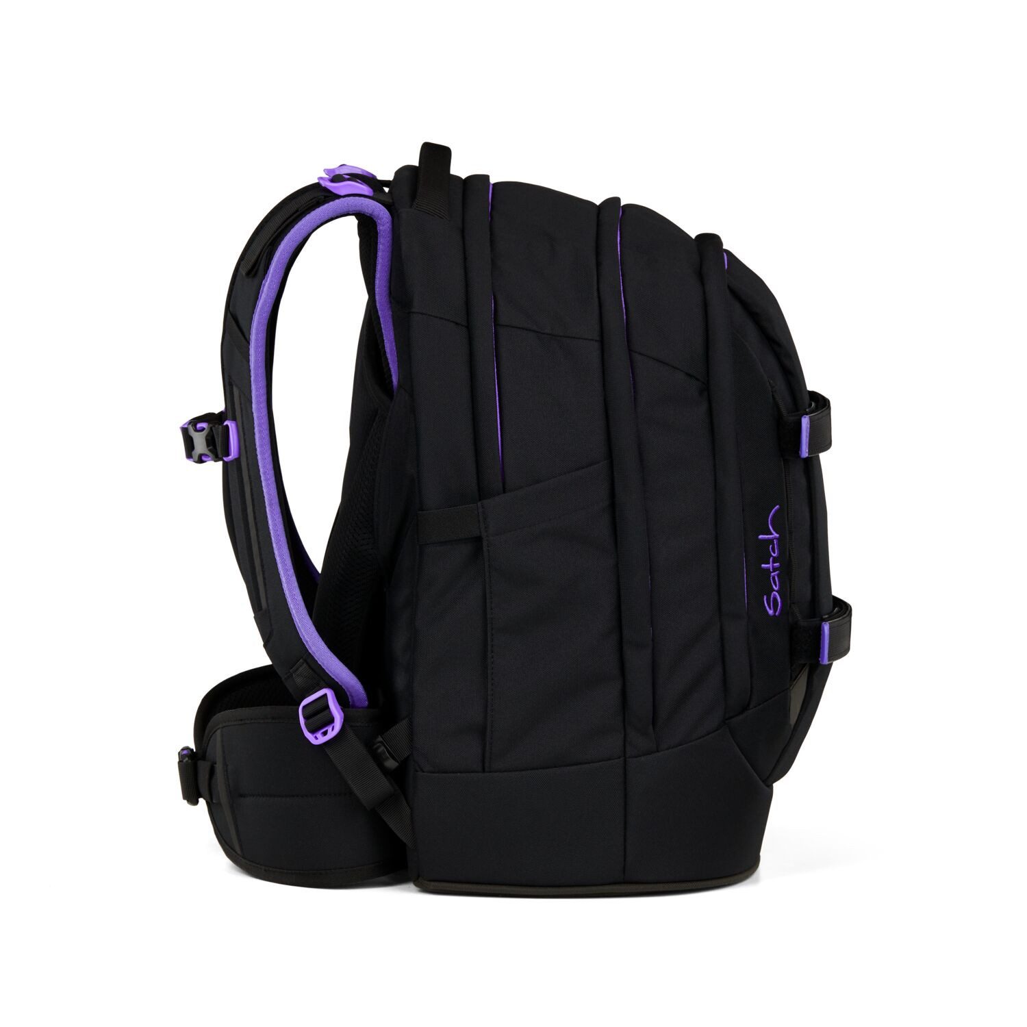 Satch Schulranzen Schulrucksack PACK Purple Phantom (1 Stück), ergonomisch, Your-Size-System: auf Körpergröße anpassbar – Bild 3 von 5