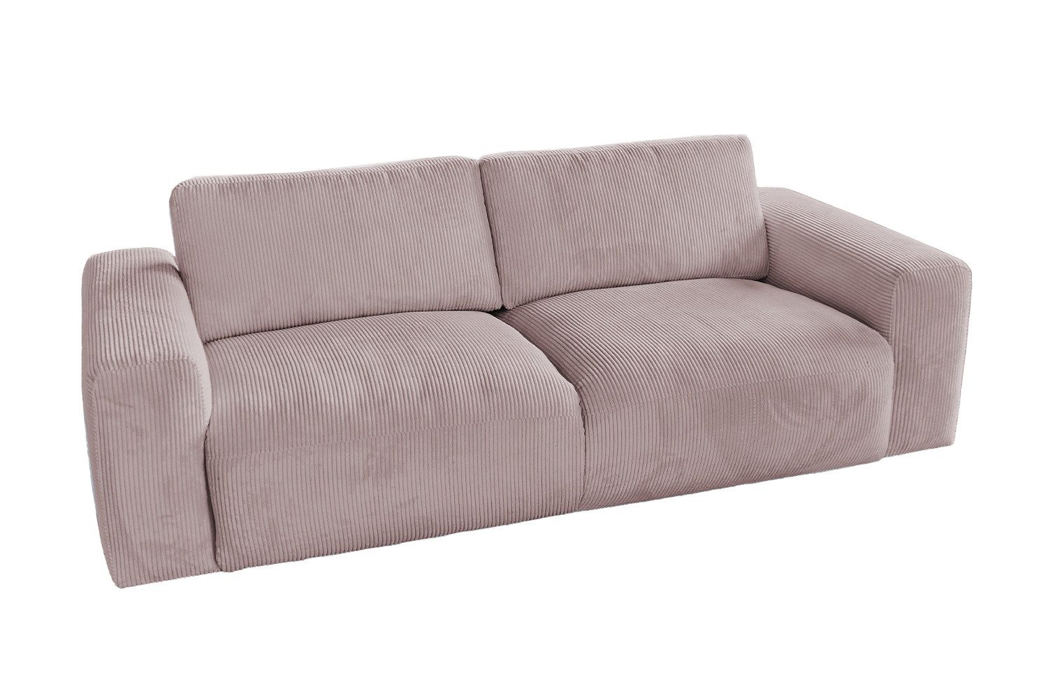 KAWOLA Sofa BODHI Cord Couch - Gemütlichkeit - Wohnzimmer Sofa - 3 Sitzer, Modernes Sofa für Drei, hochwertiger Bezug, toller Sitzkomfort