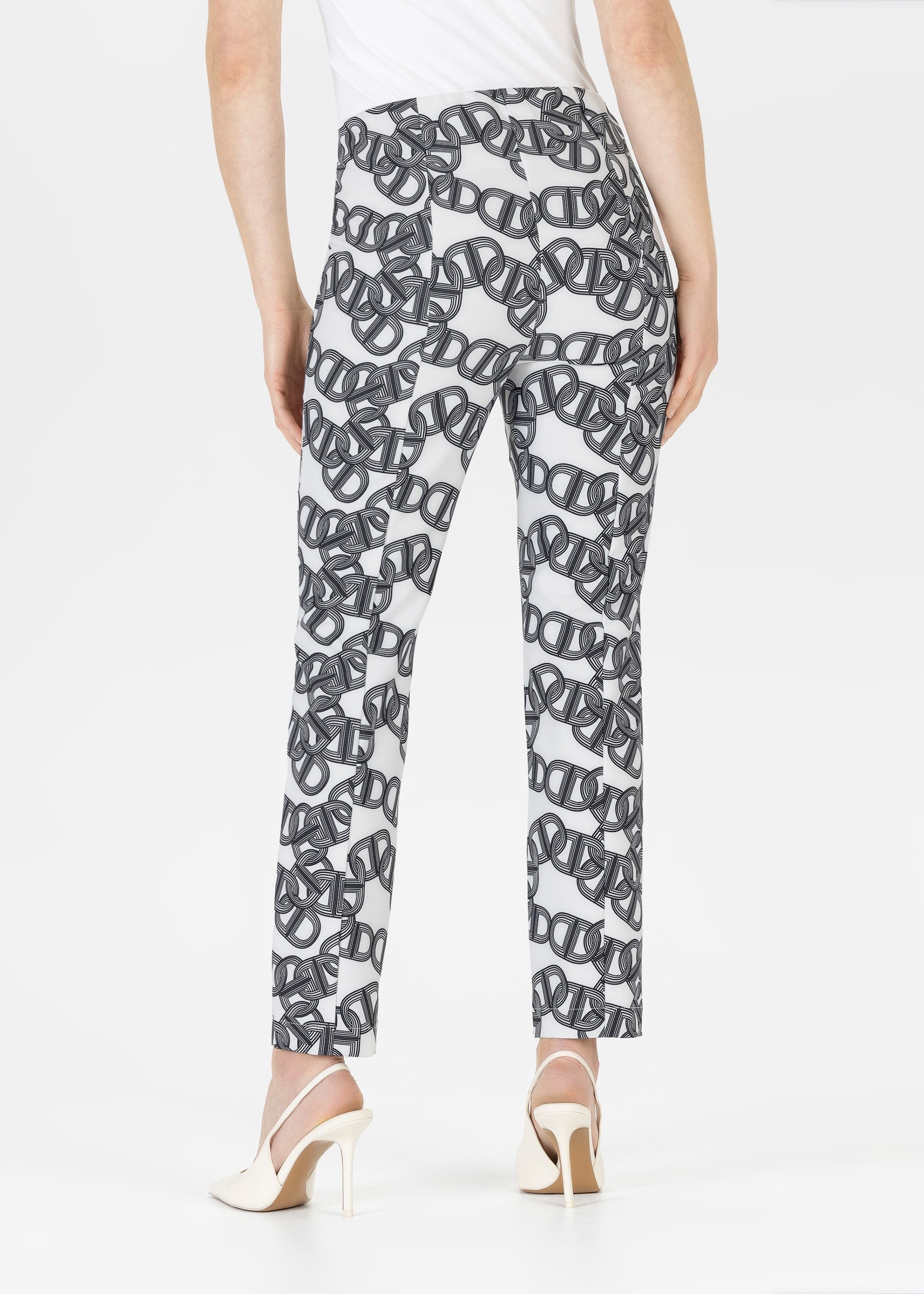 Stehmann Stoffhose Sommerhose mit grafischem Muster