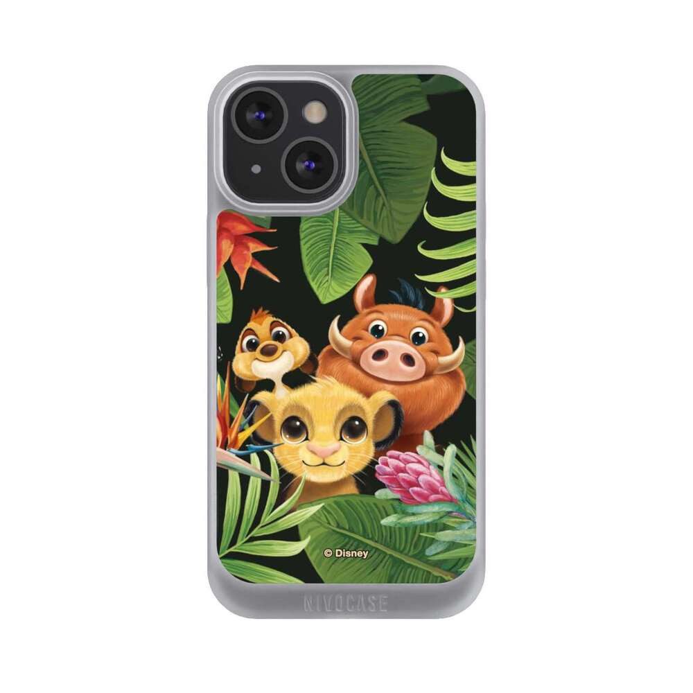 NIVOCASE Handyhülle Disney Simba Timon und Pumbaa Simbas Friends, Apple iPhone 13 Mini Handyhülle Hülle NIVOpure Case Frozen