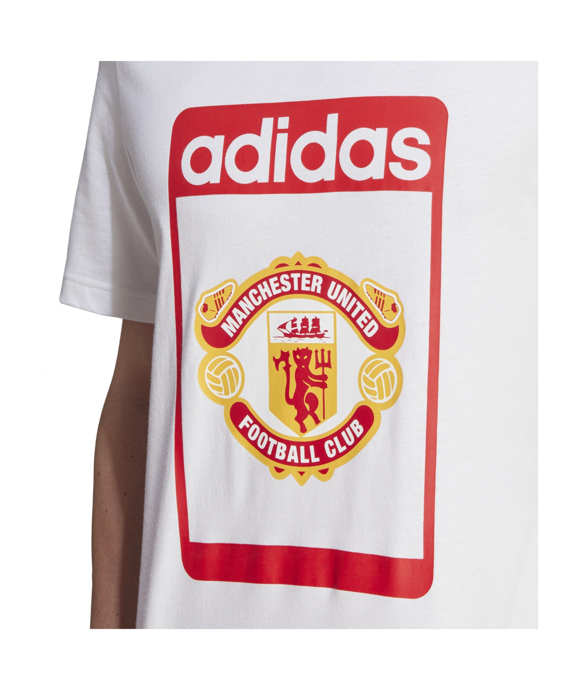 T-Shirt T-Shirt Manchester Originals weiss adidas United default