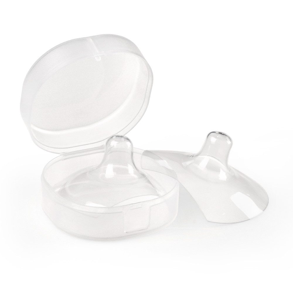 Haakaa Stillhütchen Stillhütchen Ultradünn, BH-Stilleinlagen, dünnes Silikon (2 Paar), Frei von BPA, PVC and Phthalaten