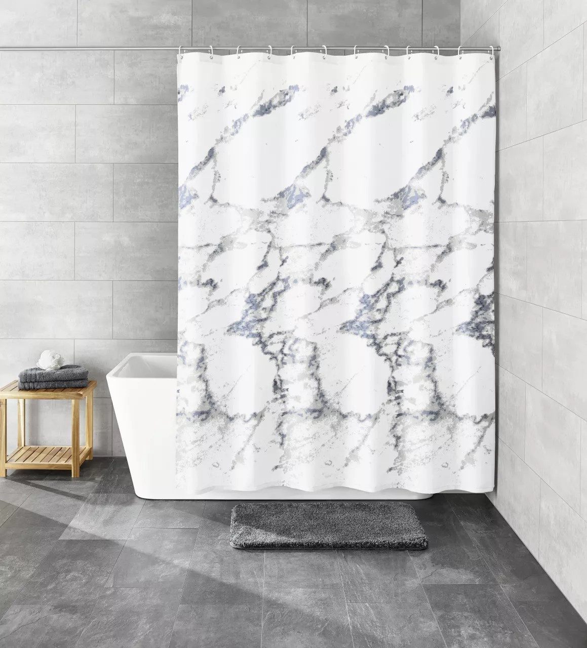 Kleine Wolke Duschvorhang Duschvorhang Marble Breite 120 cm (1, 1-tlg) günstig online kaufen