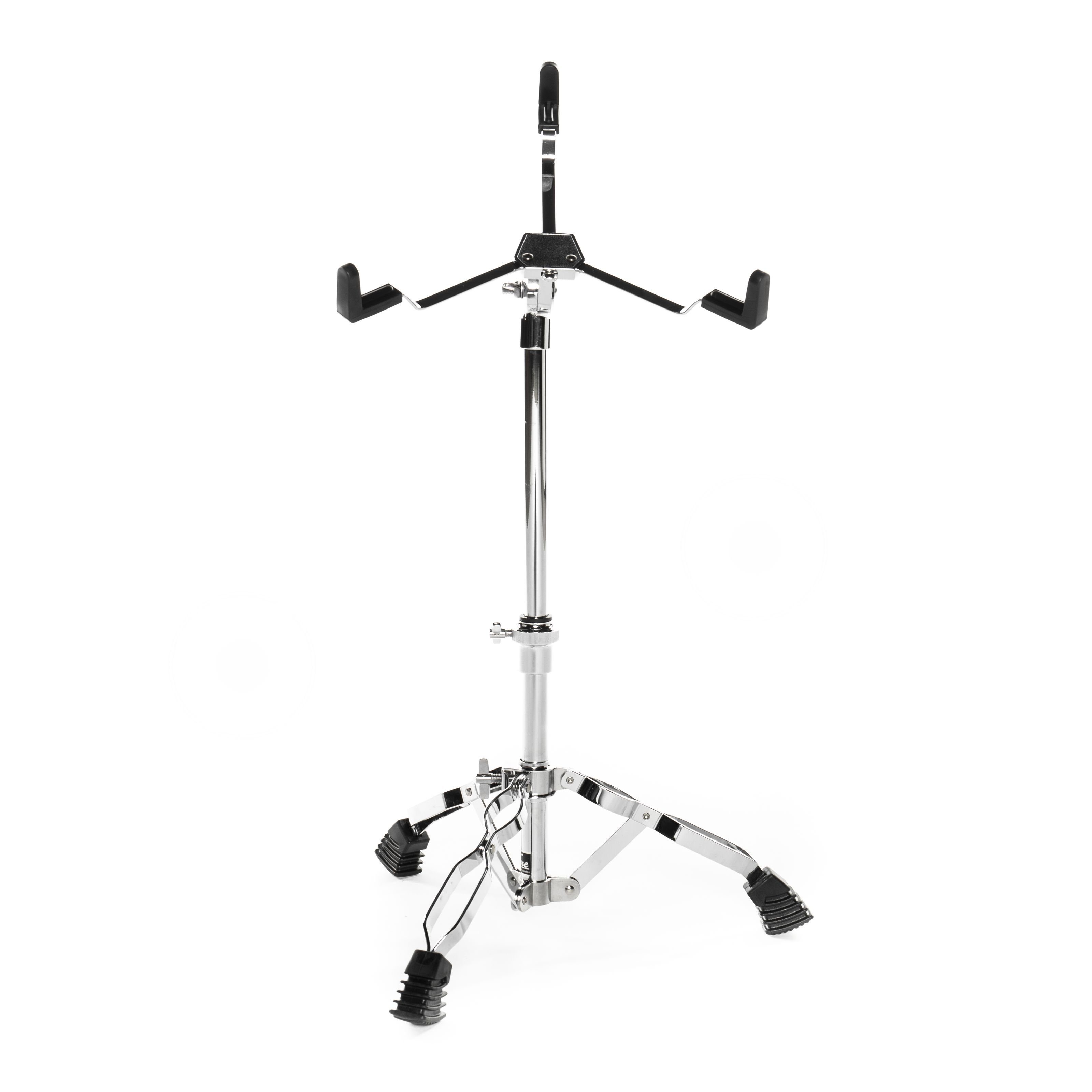 FAME Musikinstrumentenständer, (Snare-Ständer SDS4000 doppelstrebig höhenverstellbar von 35 cm – 49 cm breite Gummifüße Neigungswinkel einstellbar Korbgröße stufenlos verstellbar stabile Konstruktion Drum Hardware, Hardware, Snareständer), Snare-Ständer,