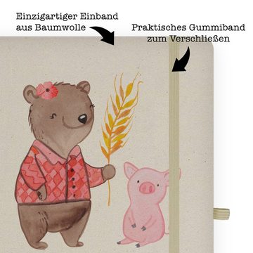 Mr. & Mrs. Panda Notizbuch Bäuerin Herz - Transparent - Geschenk, Farmerin, Rente, Tierwirtin, S Mr. & Mrs. Panda, 96 Seiten