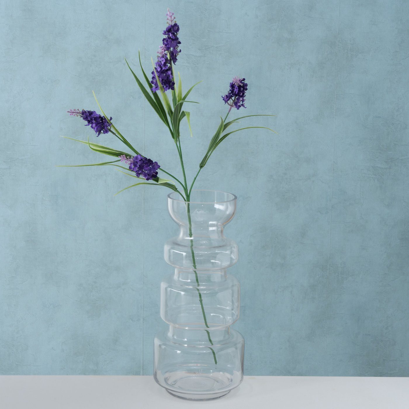 BOLTZE Dekovase "Brooke" aus Glas in transparent, Vase