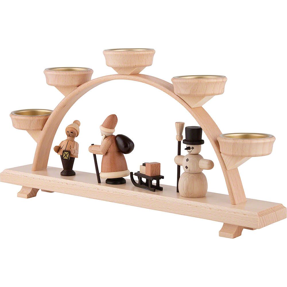 Spielwarenmacher Günther e.K. Schwibbogen Schwibbogen Weihnachtszeit, natur (32,5x16cm) von Spielwarenmacher Gün