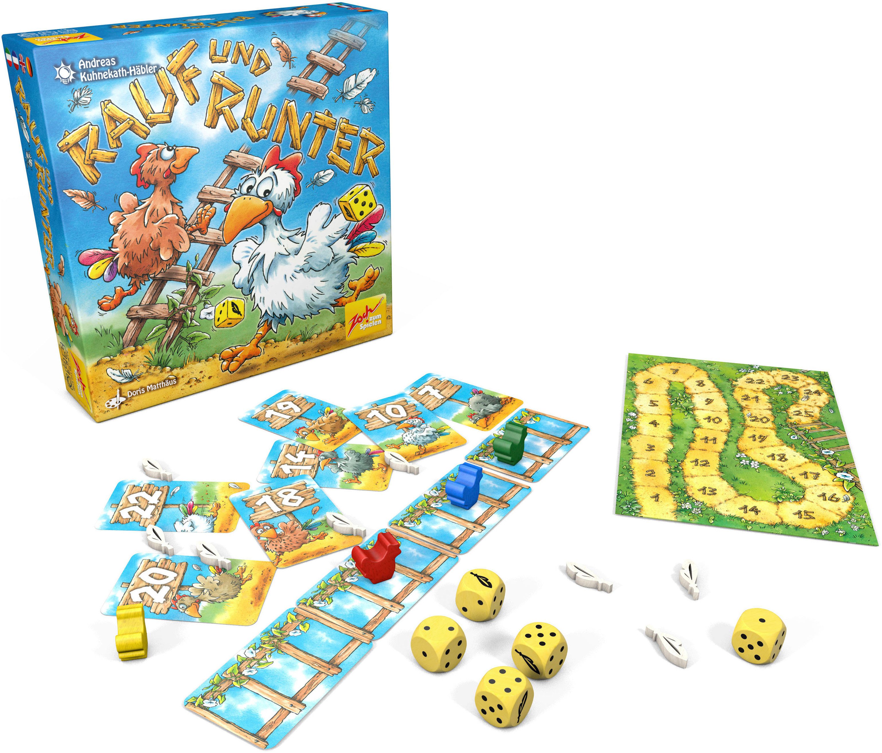 Zoch Spiel Rauf und runter, Familienspiel, Made in Germany