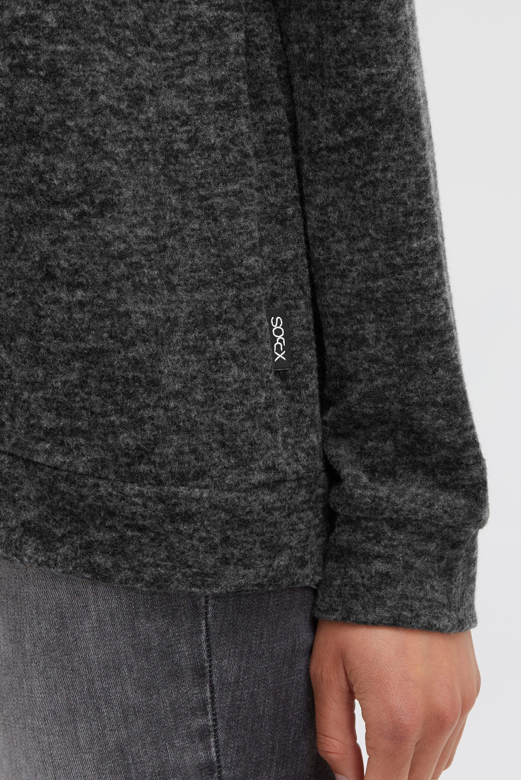 SOCCX Kapuzenpullover aus Flauschstrick