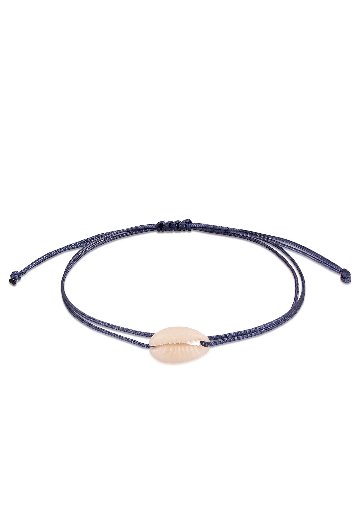 Armband Kauri Muschel Nylonband