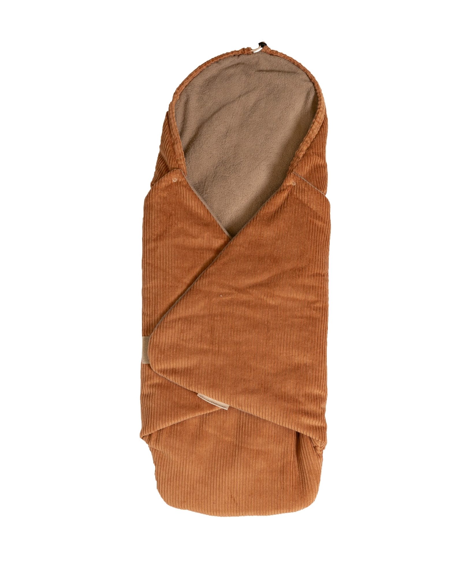 Einschlagdecke Für die Babyschale, Cord Caramel, Made in EU