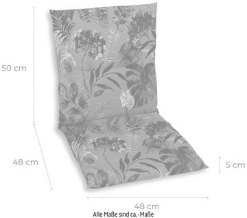 GO-DE Sitzauflage, (Set, Set mit 2 Niederlehnerauflagen), Maße ca.: 48 cm x 5 cm x 108 cm