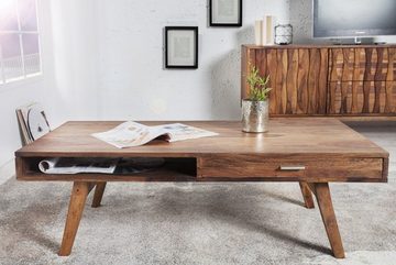 Casa Padrino Couchtisch Designer Massivholz Couchtisch Natur 120 x H. 40 cm - Salon Tisch