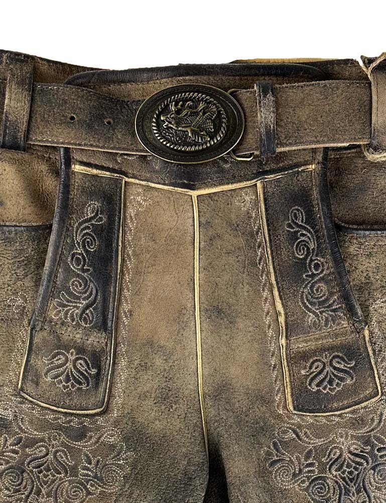Maddox Trachtenlederhose MADDOX Kurze Herren Lederhose günstig online kaufen