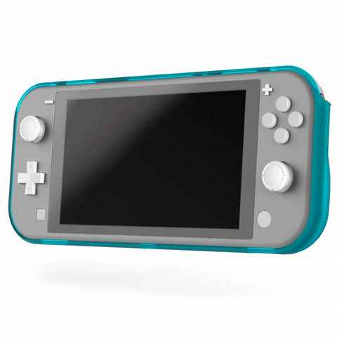 Hama Konsolen-Tasche Hard-Case Schutz-Hülle Tasche Türkis, Anti-Kratz, besserer Griff, Grip-Cover für Nintendo Switch Lite