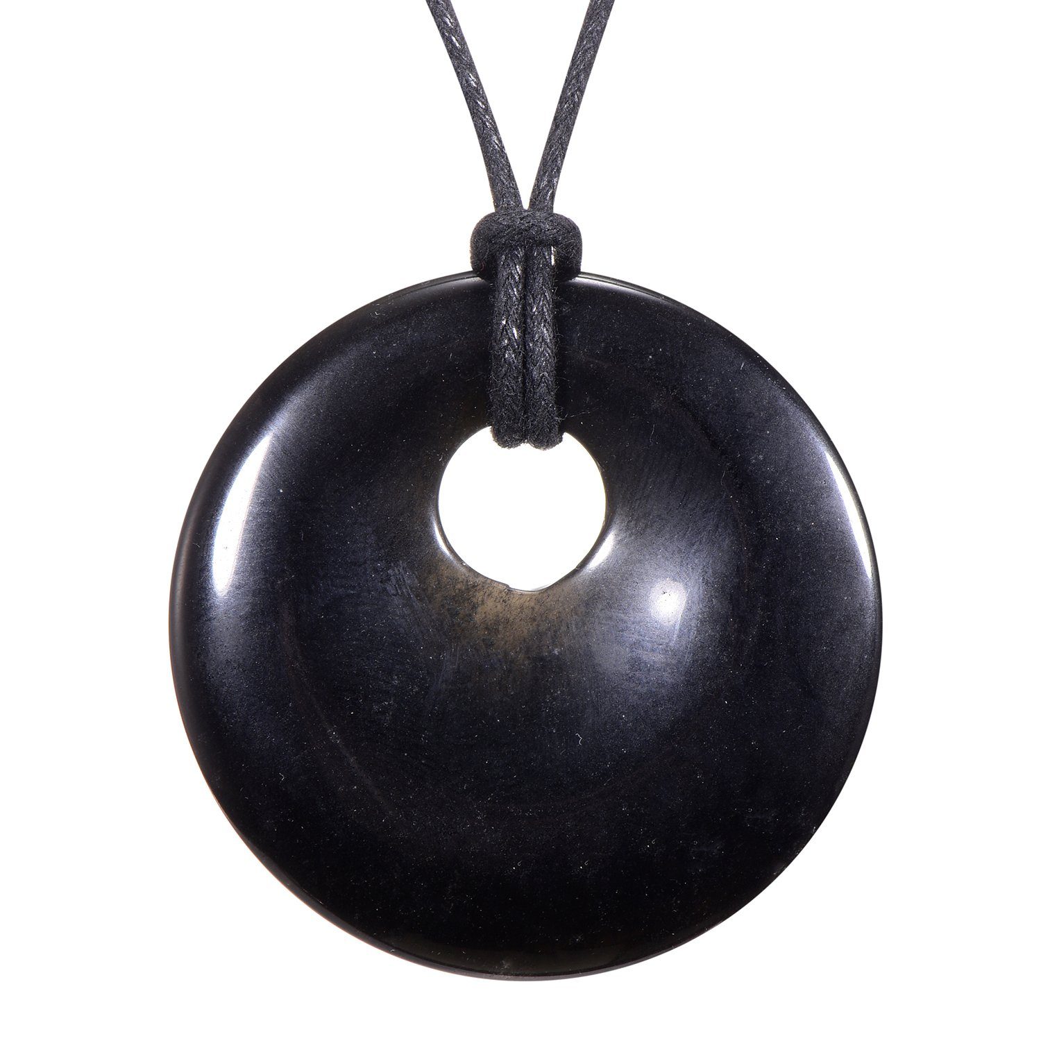 Morella Kette mit Anhänger Halskette 80 cm Donut Steinscheibe Anhänger (1-t günstig online kaufen