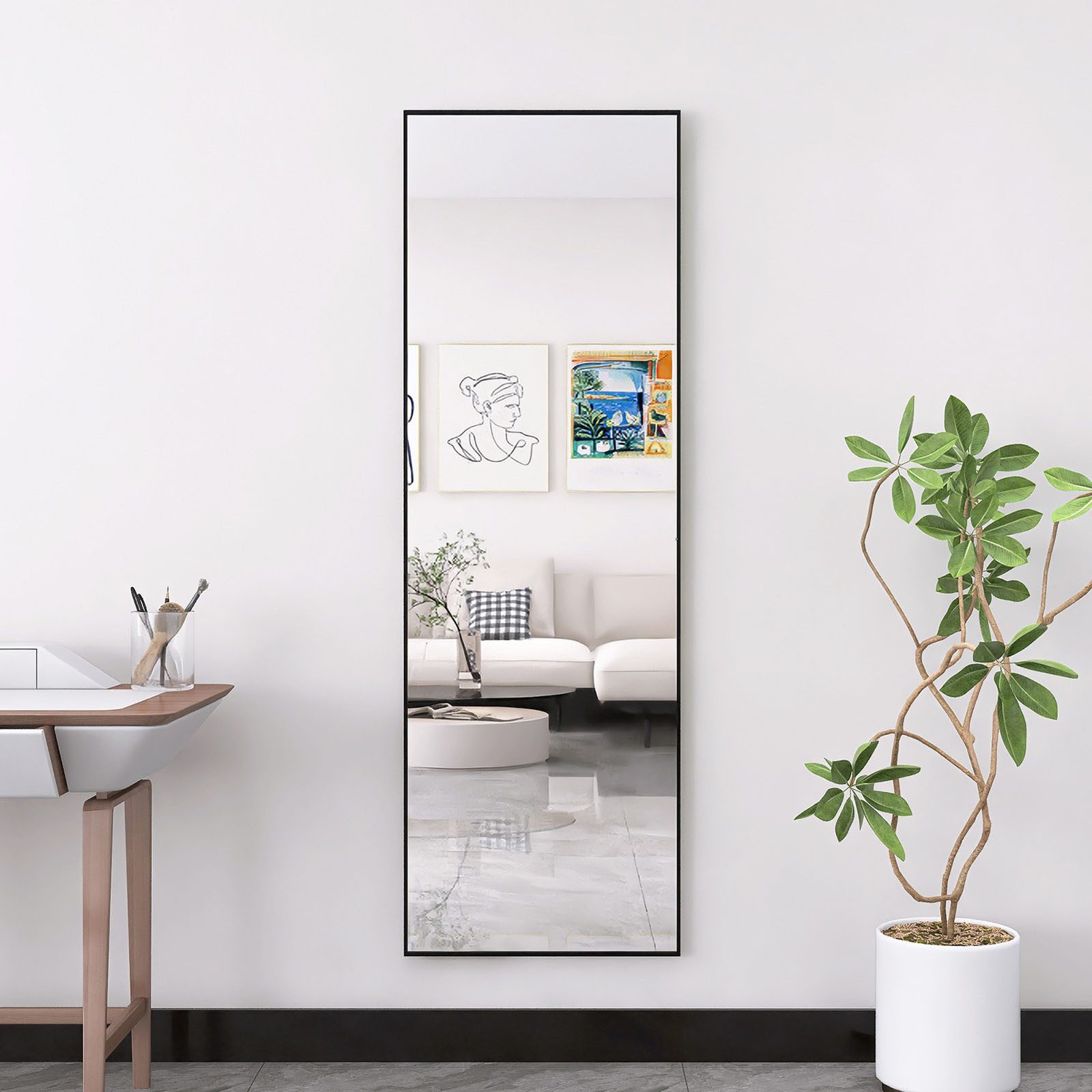 FUROKOY Ganzkörperspiegel Standspiegel Wandspiegel Groß Wand günstig online kaufen