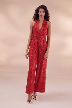 Next Jumpsuit Jumpsuit mit Neckholder und Pailletten (1-tlg)