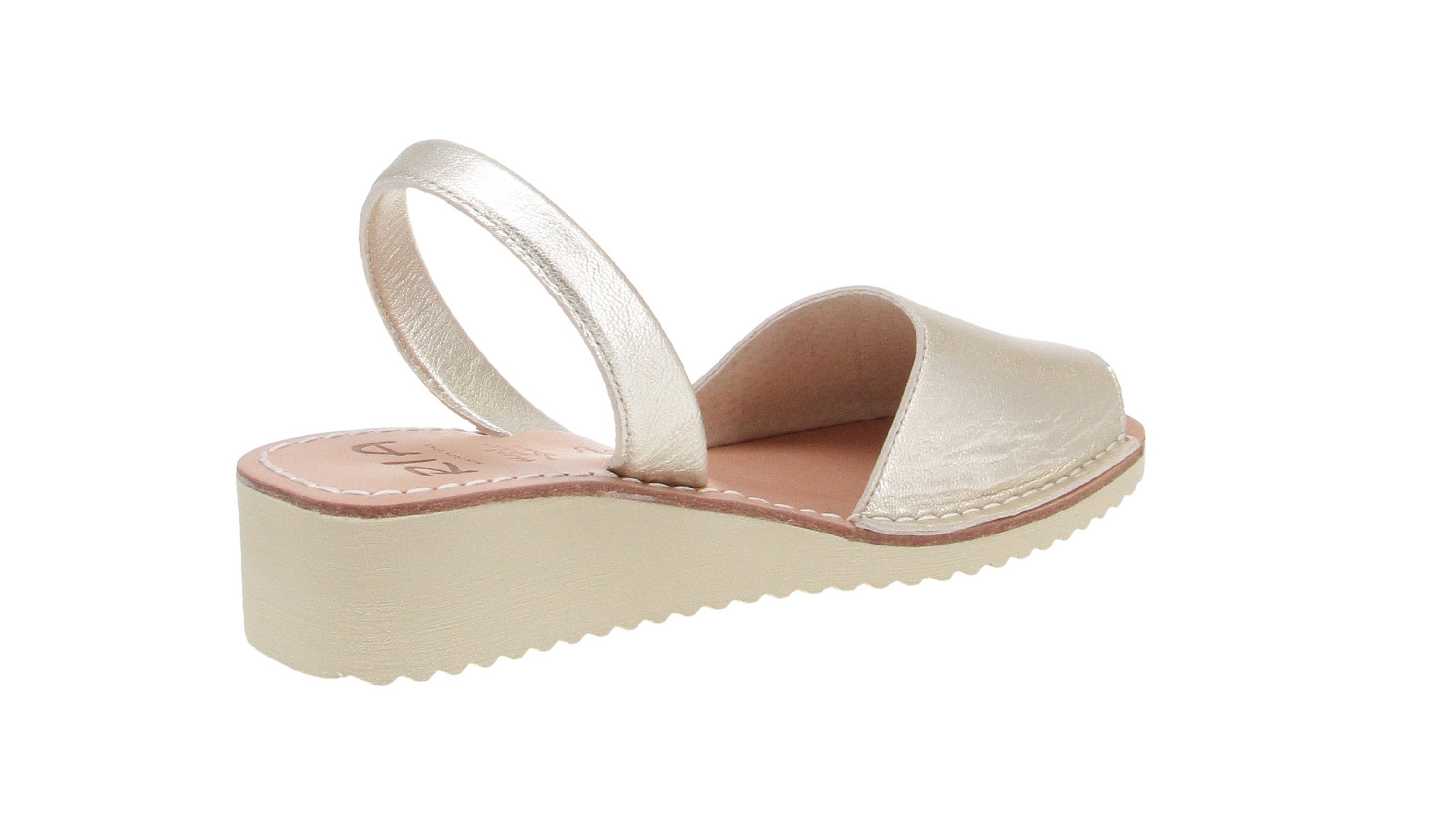 Ria Menorca 22950 Plataforma Berlin-MetalgrainPearl-39 Sandale günstig online kaufen