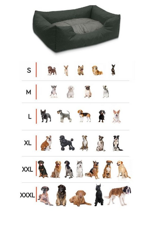 Thumbnail - BedDog Tierbett Hundebett MIMI mit Rand, Kissen zum rausnehmen