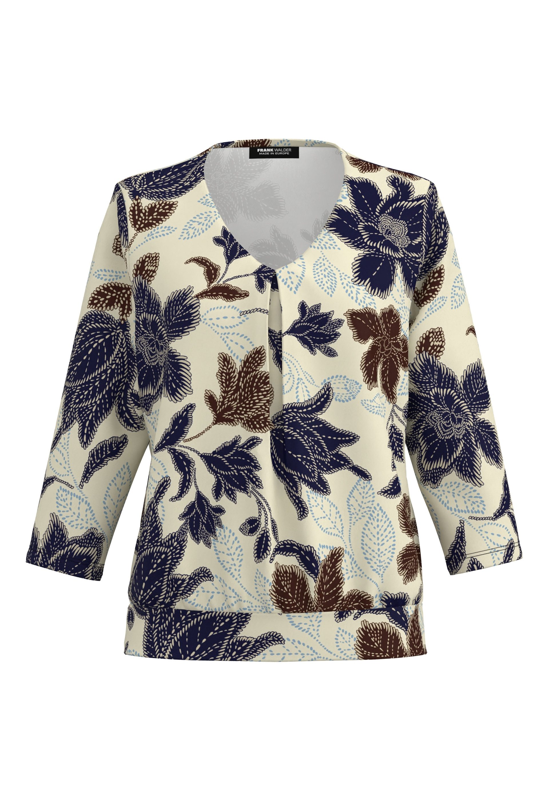 FRANK WALDER Blusenshirt mit Faltendetail im Vorderteil günstig online kaufen