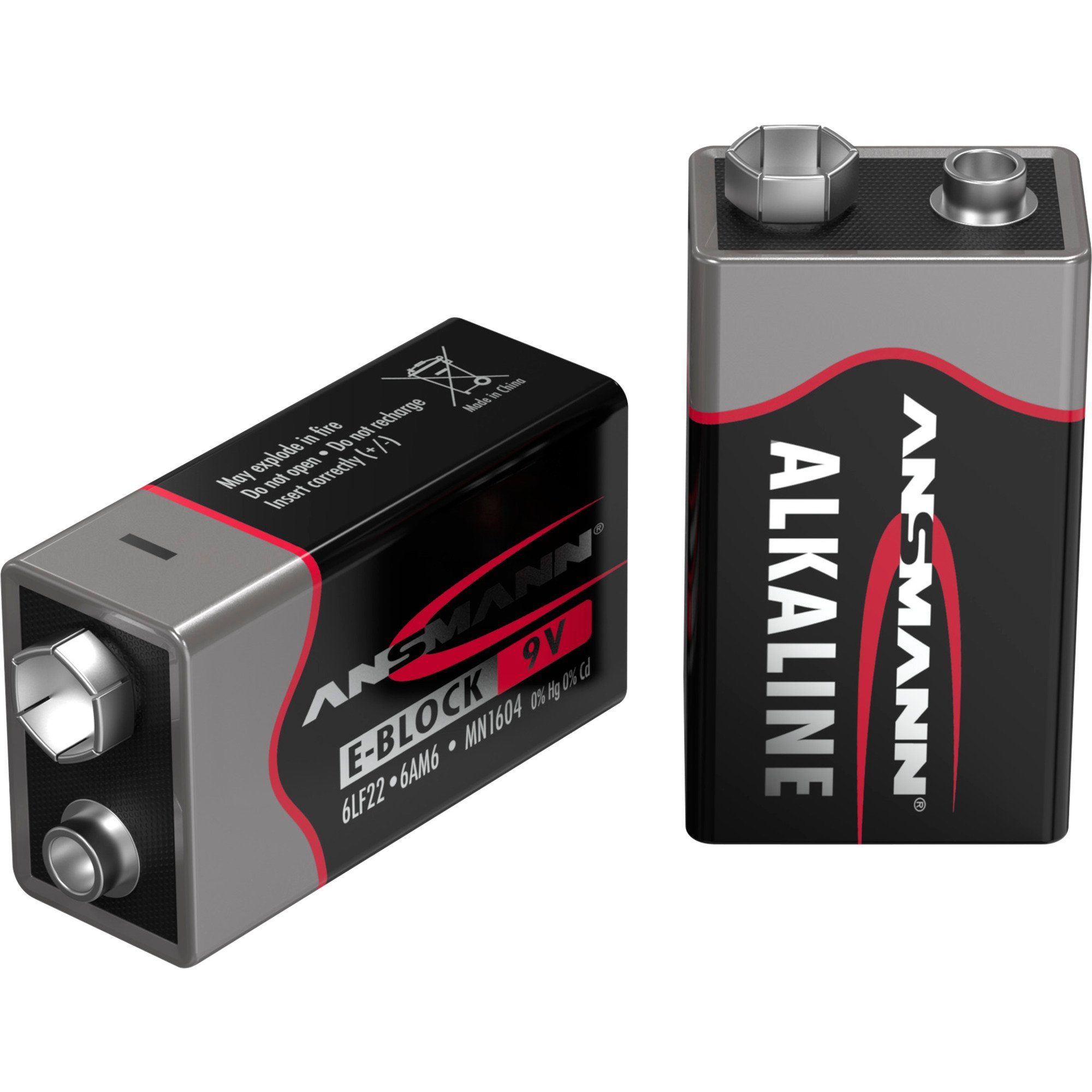 ANSMANN AG Ansmann Alkaline Red, Batterie, (1 Stück, E-Block) Batterie
