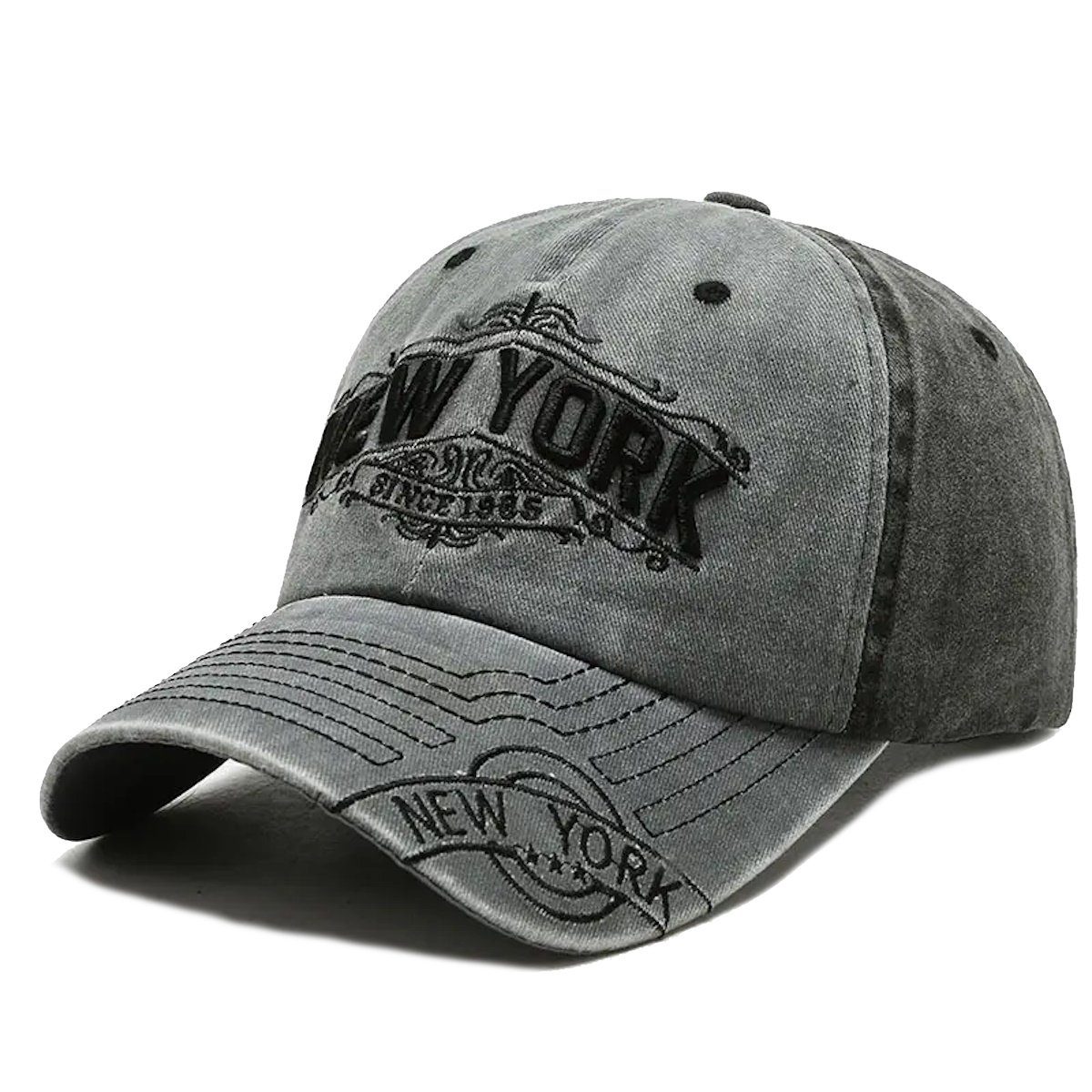 Sporty Baseball Cap New York Classic Vintage Retro Baseballcap mit Belüftungslöchern