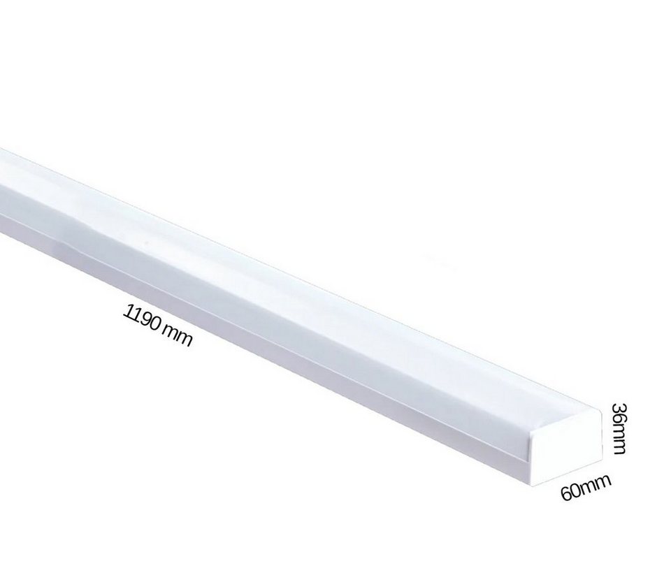 Mundotec Deckenleuchten CCT LED Unterbauleuchte Unterbaulampe LED  Lichtleiste, 18W 1820 Lumen, 18 Watt, 1820 Lumen, CCT, Maße: 59 x 6 x 3,6  cm, Weiß