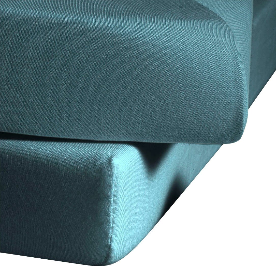 fleuresse Betttuch Colours, Mako-Satin, Gummizug: ohne, günstig online kaufen