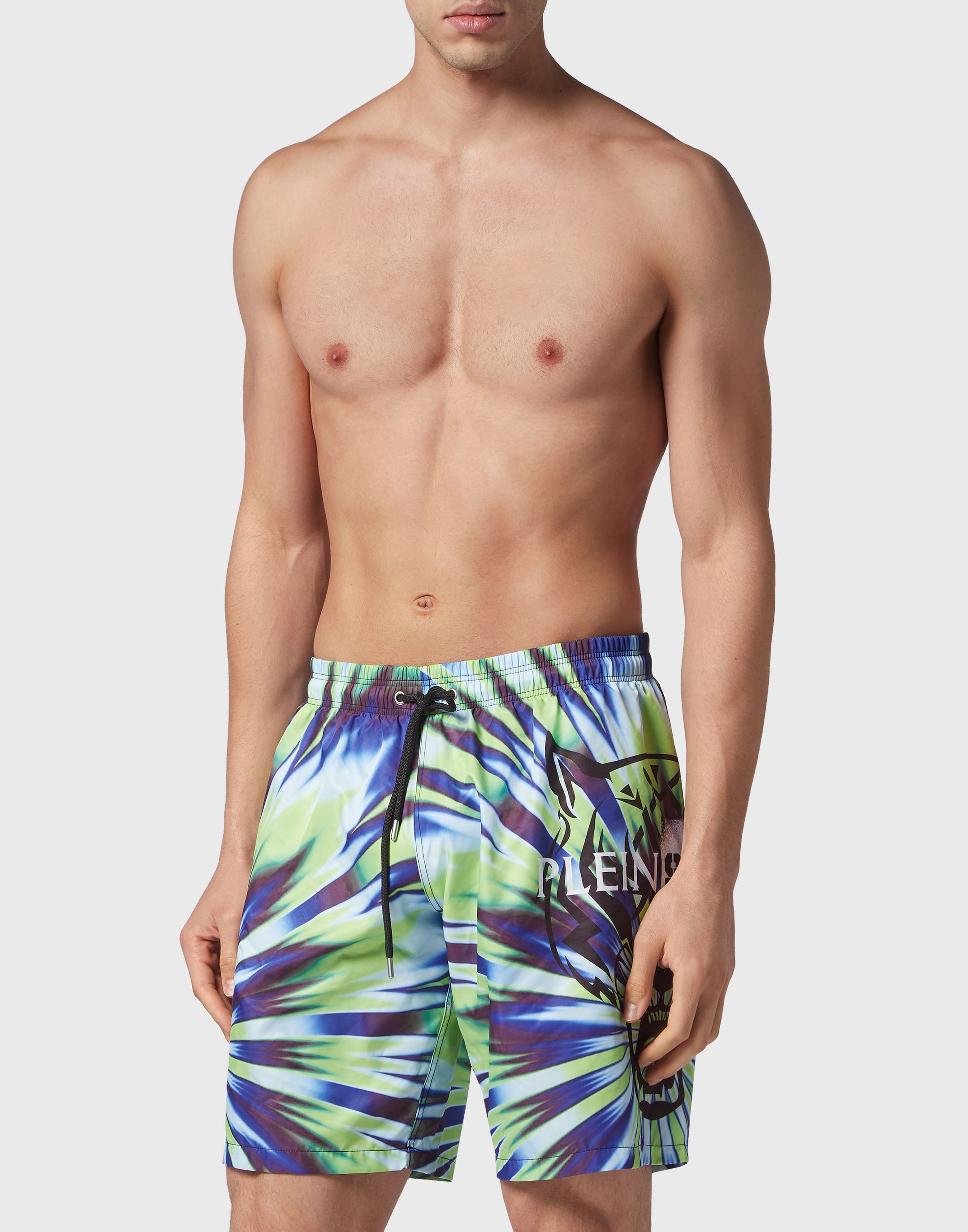 PLEIN SPORT Badehose Tiger