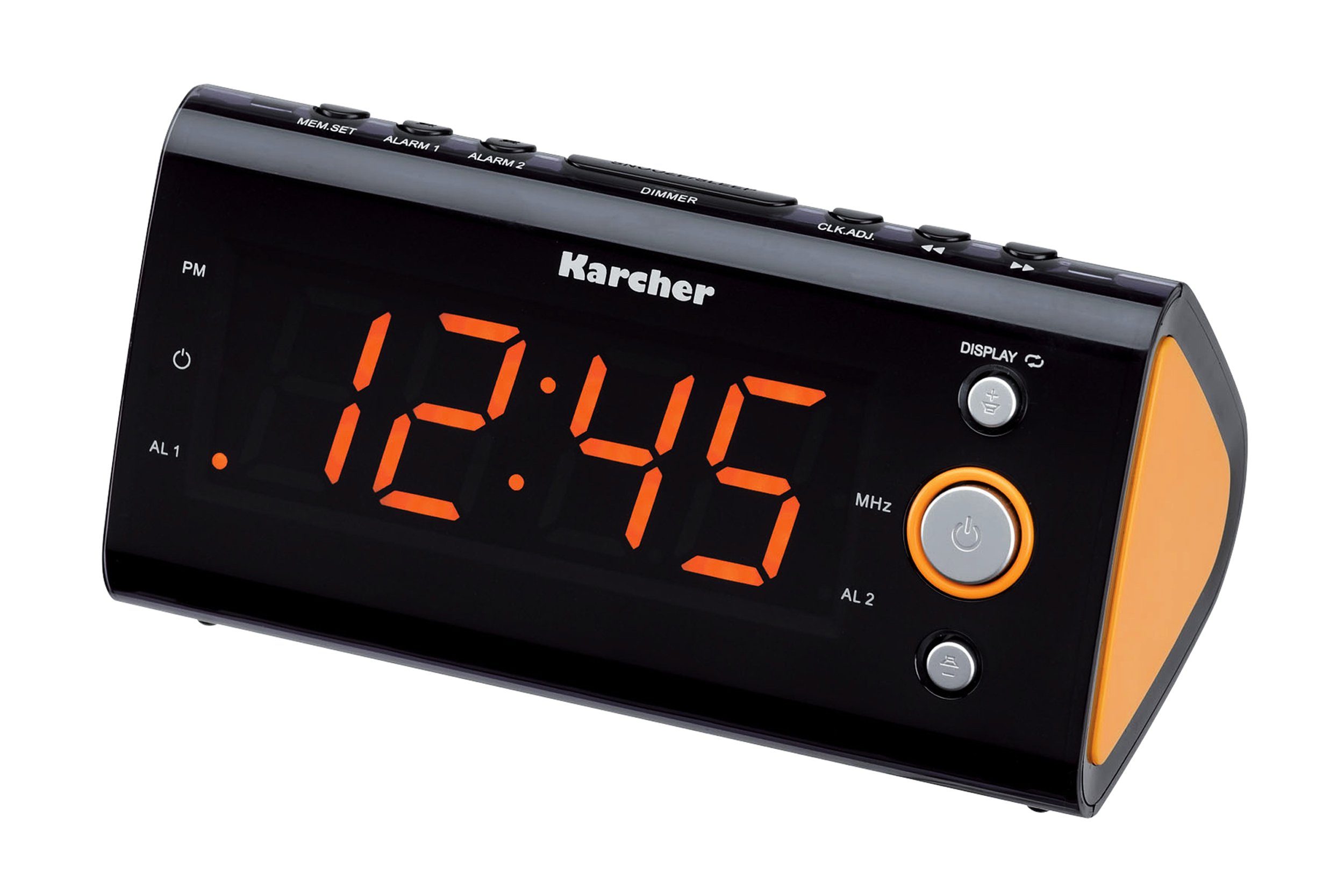 Karcher UR 1040-O Uhrenradio (FM, Radiowecker (UKW-Radio, Temperaturanzeige, Dual-Alarm)