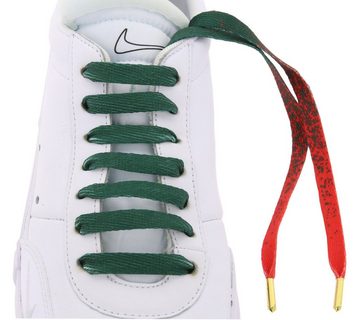 Tubelaces Schnürsenkel TubeLaces Schuhe Schuhbänder weihnachtliche Schnürsenkel Schnürbänder Rot/Grün