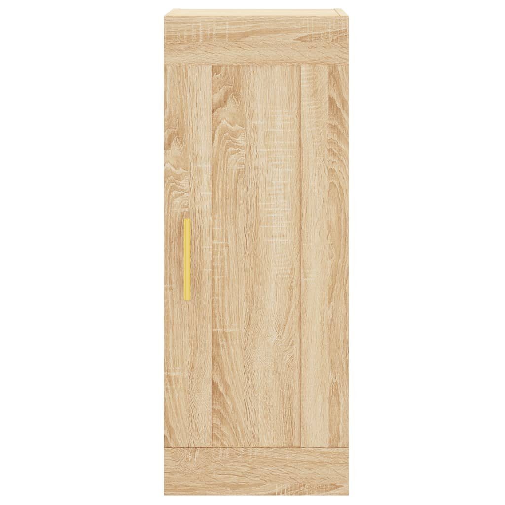 vidaXL Sideboard Wandschrank Sonoma-Eiche St) (1 34,5x34x90 Holzwerkstoff Sonoma cm Eiche