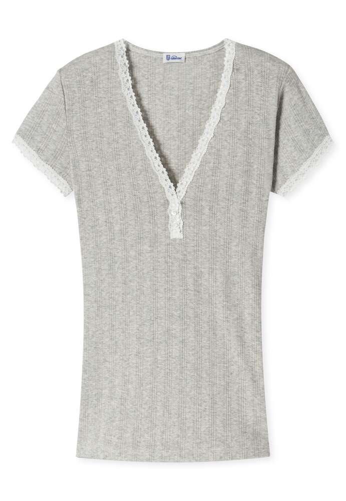 SCHIESSER REVIVAL Unterhemd Agathe aus lieblichem Feinripp-Ajourée