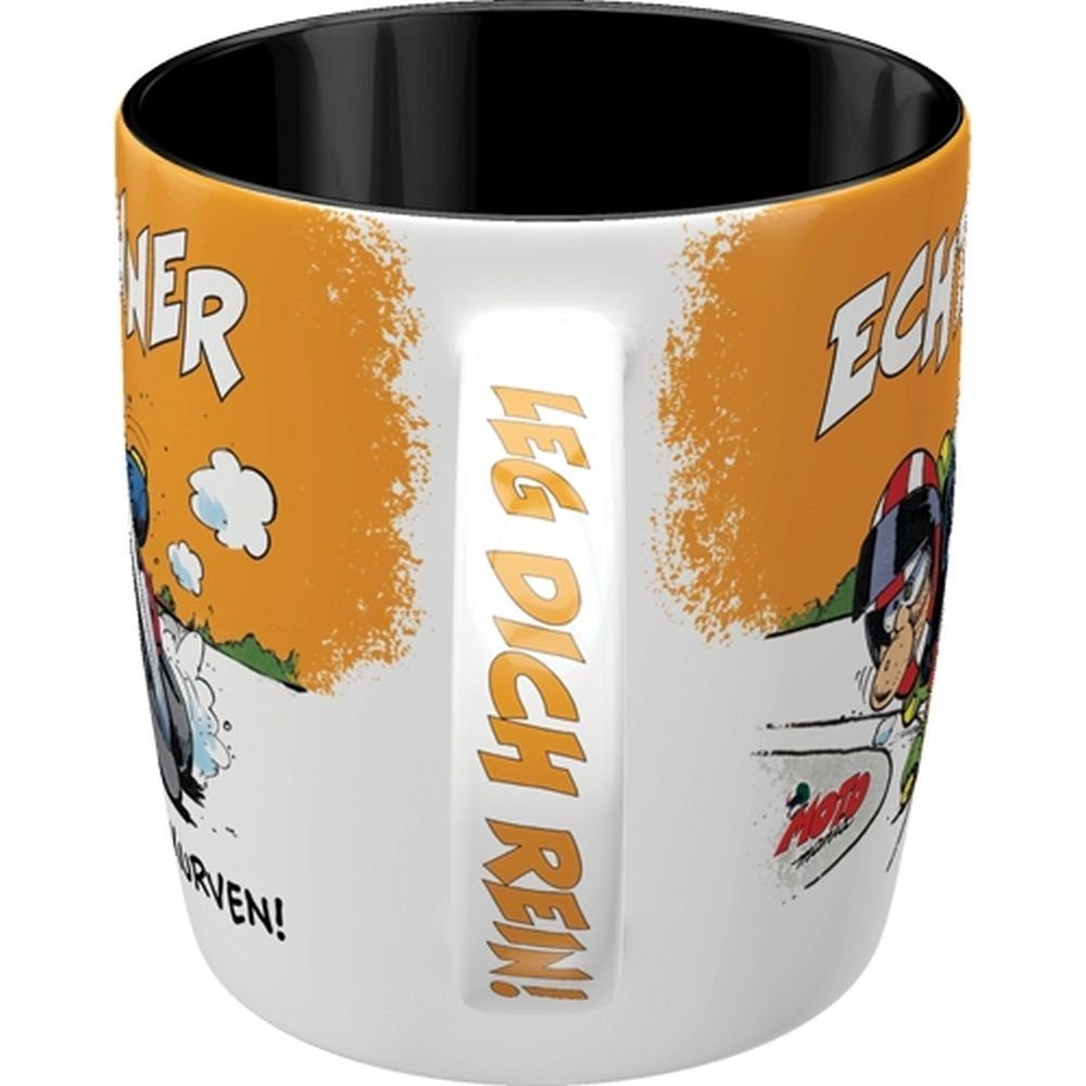 Nostalgic-Art Tasse Kaffeetasse - MOTOmania - Echte Männer lieben Kurven!