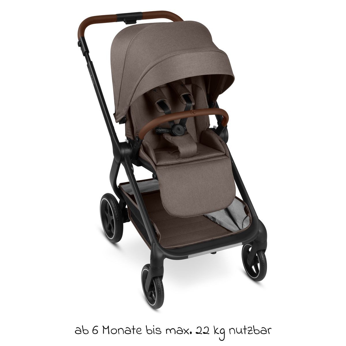 ABC Design Kombi-Kinderwagen City Life Set - Nature, 4in1 Kinderwagen mit Babywanne, Babyschale, Isofix Base & Sportsitz