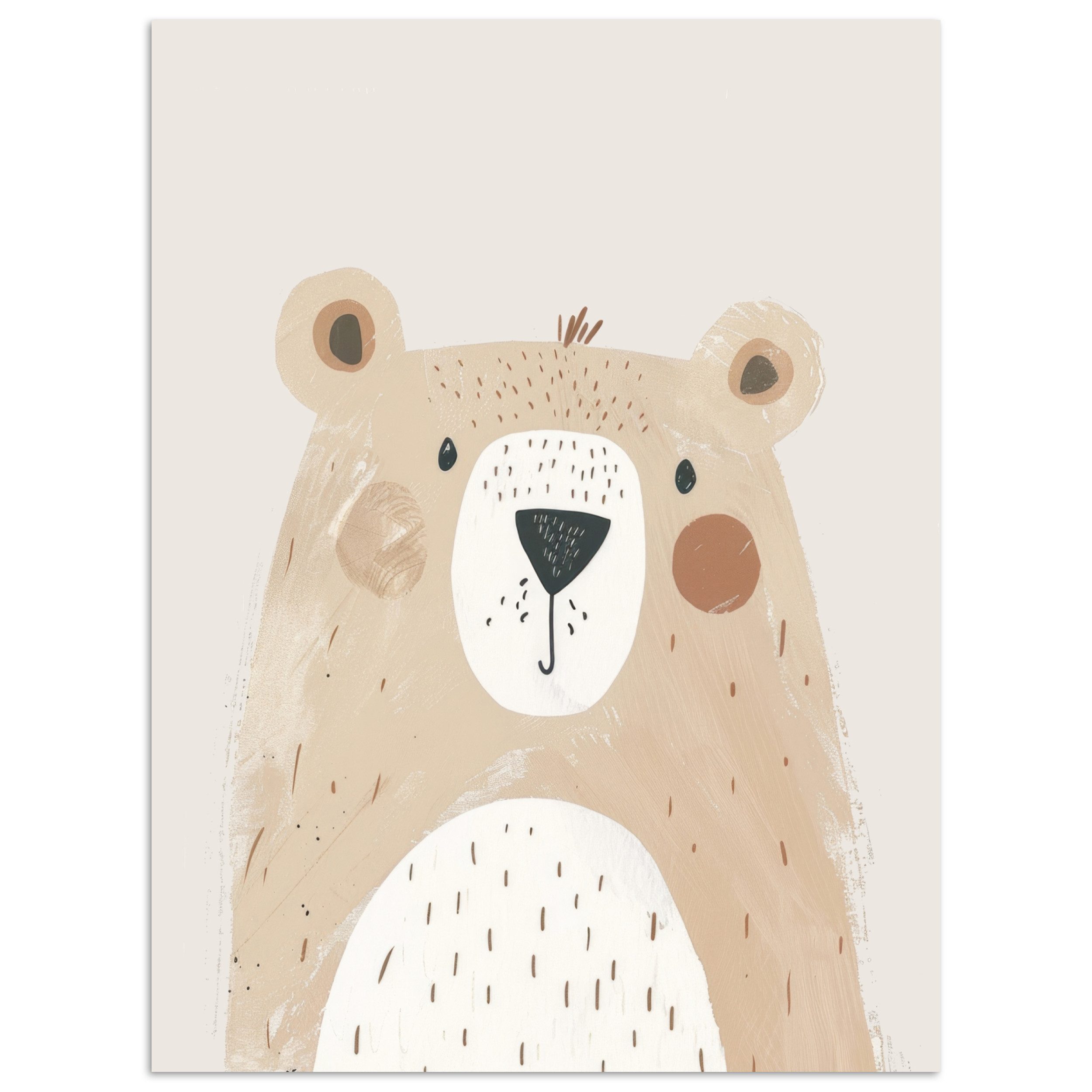MuchoWow Poster Bär - Tier - Wildtiere, (1 St), Poster ohne Rahmen, Wandbild, Wandposter, 30x40 cm