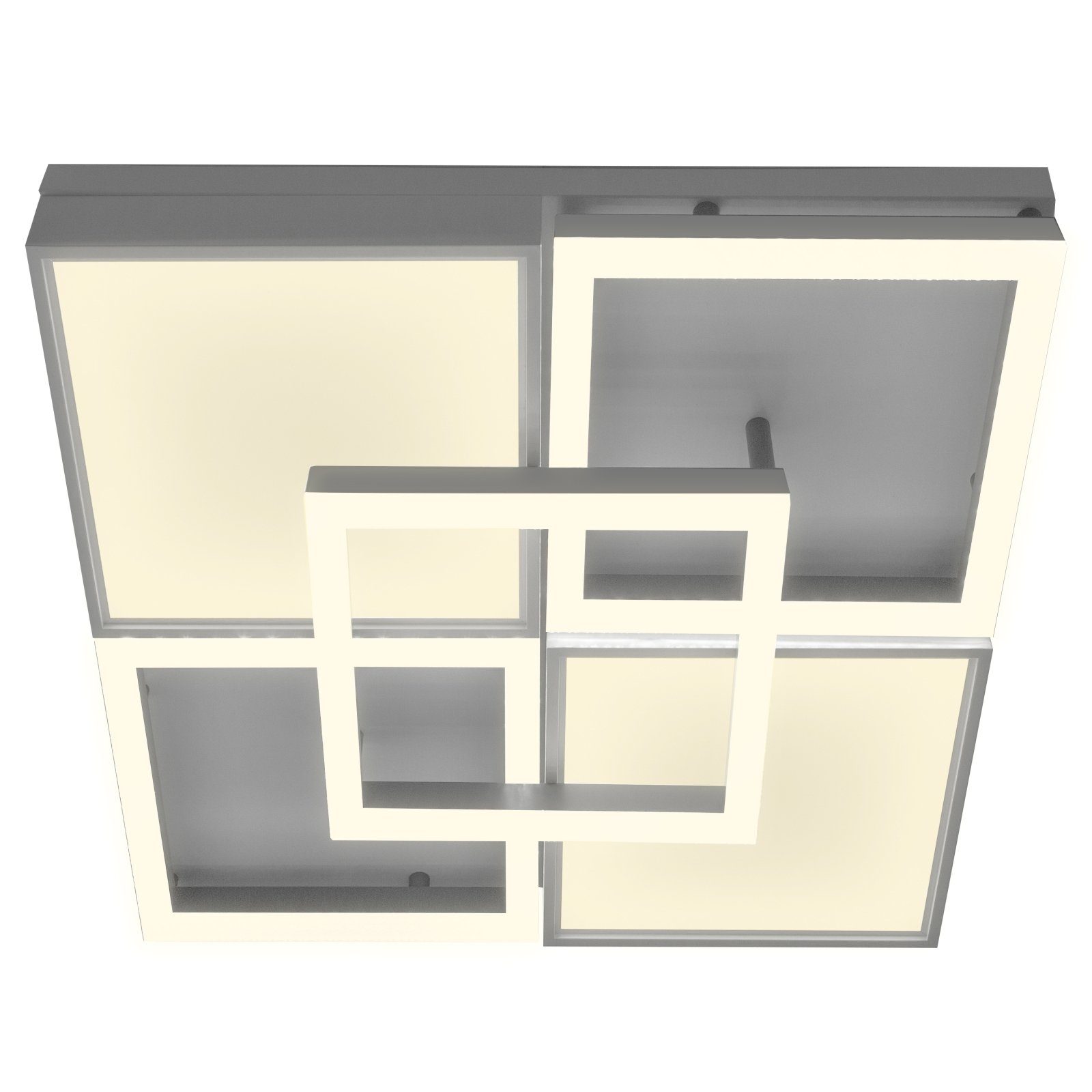 bmf-versand Deckenleuchte Nino Deckenleuchte Leuchten Quadrat Panel Wohnzimmer Deckenlampe LED