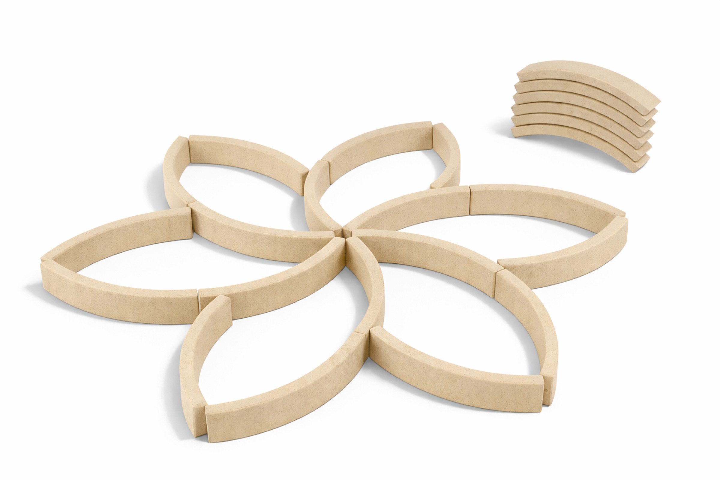 Wissner® aktiv lernen Lernspielzeug Bogensteine naturfarben (24 Stück)