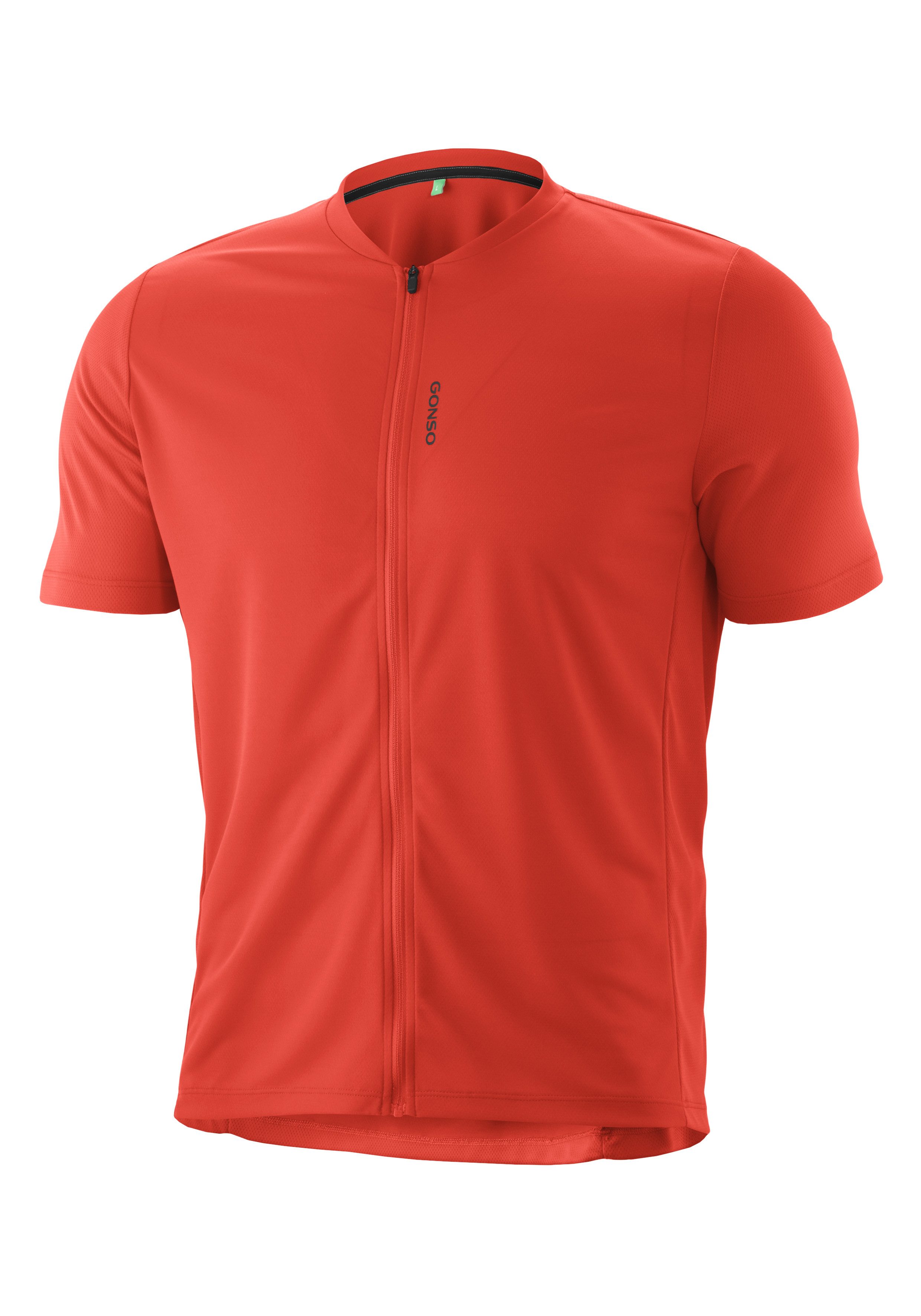 Gonso Radtrikot SITIVO Jersey Green M Herren Fahrradtrikot kurzarm, Half-Zip Trikot mit Rückentasche
