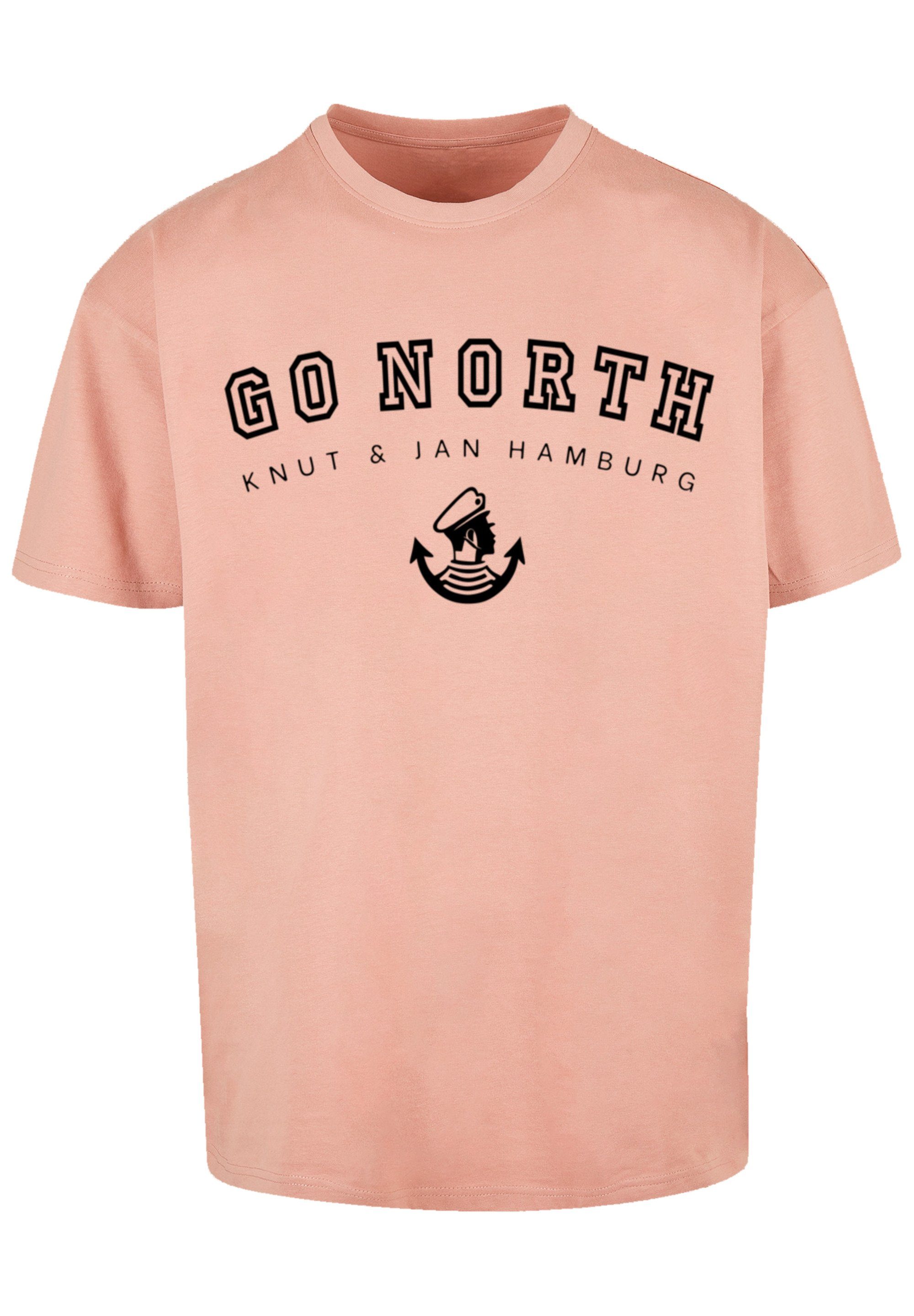 T-Shirt North Knut & Print Hamburg Go amber F4NT4STIC Jan