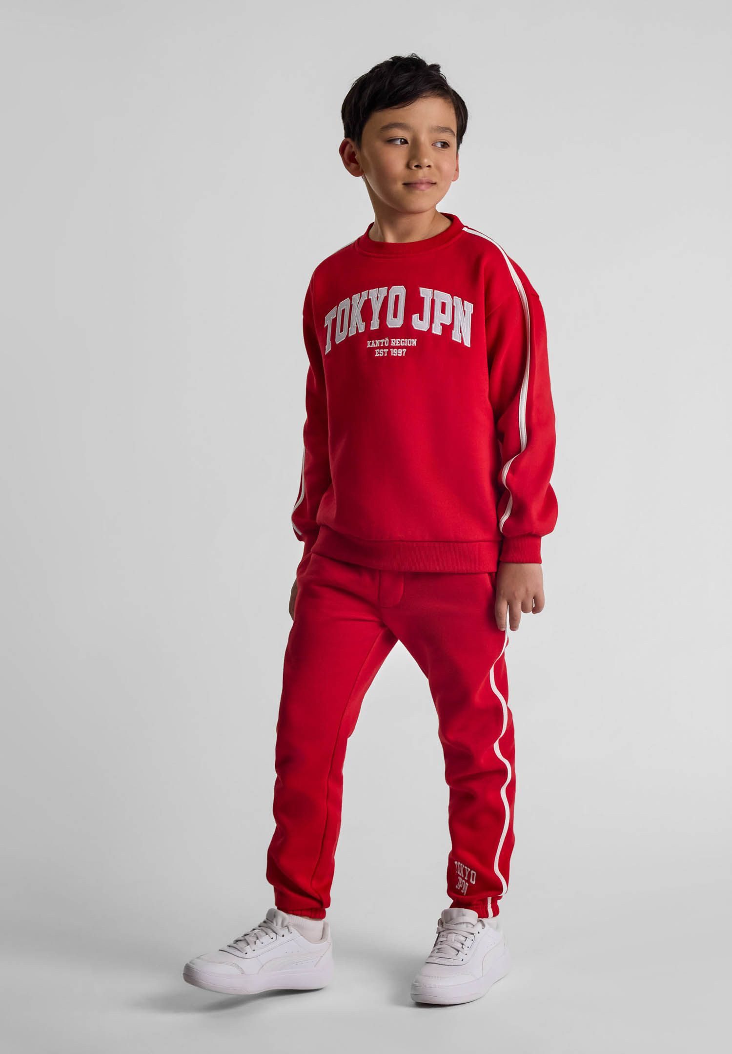 Trainingsanzug Zweiteiliges Set mit Sweatshirt und Sweathose mit Print (2y-14y)