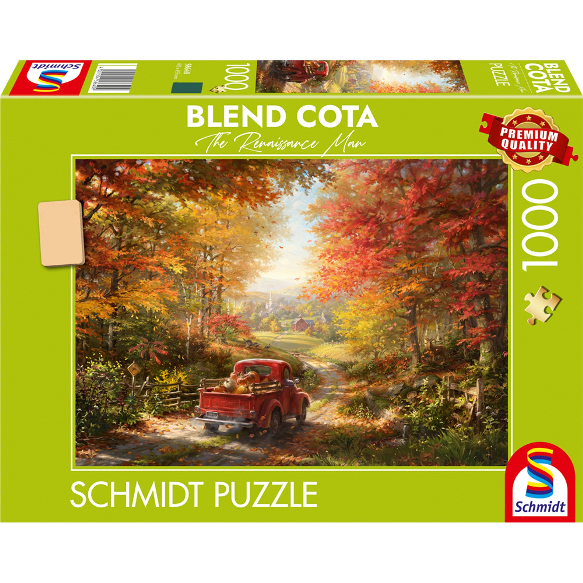 Schmidt Spiele Puzzle Schmidt Spiele Blend Cota: Zurück nach Hause, 1000 Puzzleteile