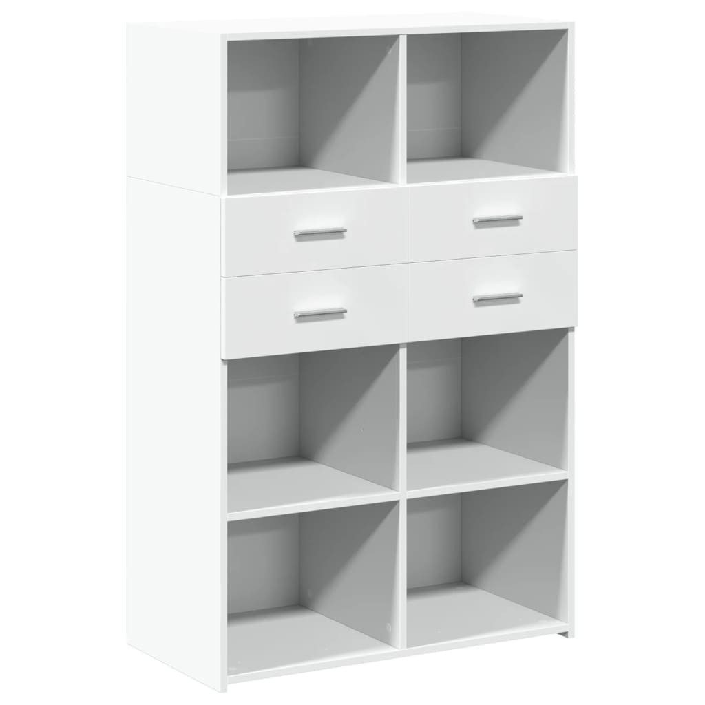 vidaXL Highboard Highboard Weiß 80x42,5x124 cm Holzwerkstoff (1 St) günstig online kaufen