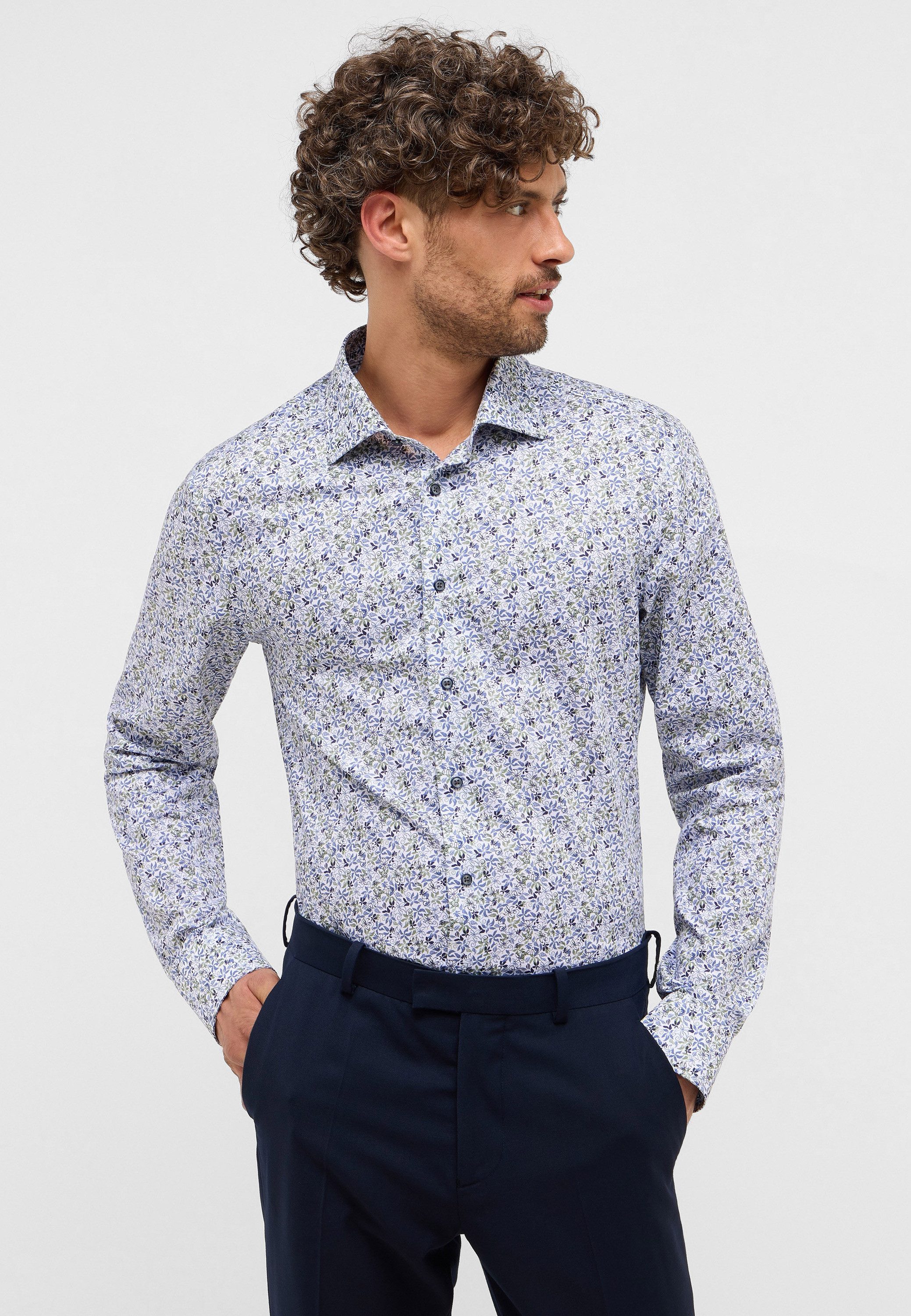 Eterna Langarmhemd SLIM FIT NON IRON (bügelfrei) günstig online kaufen