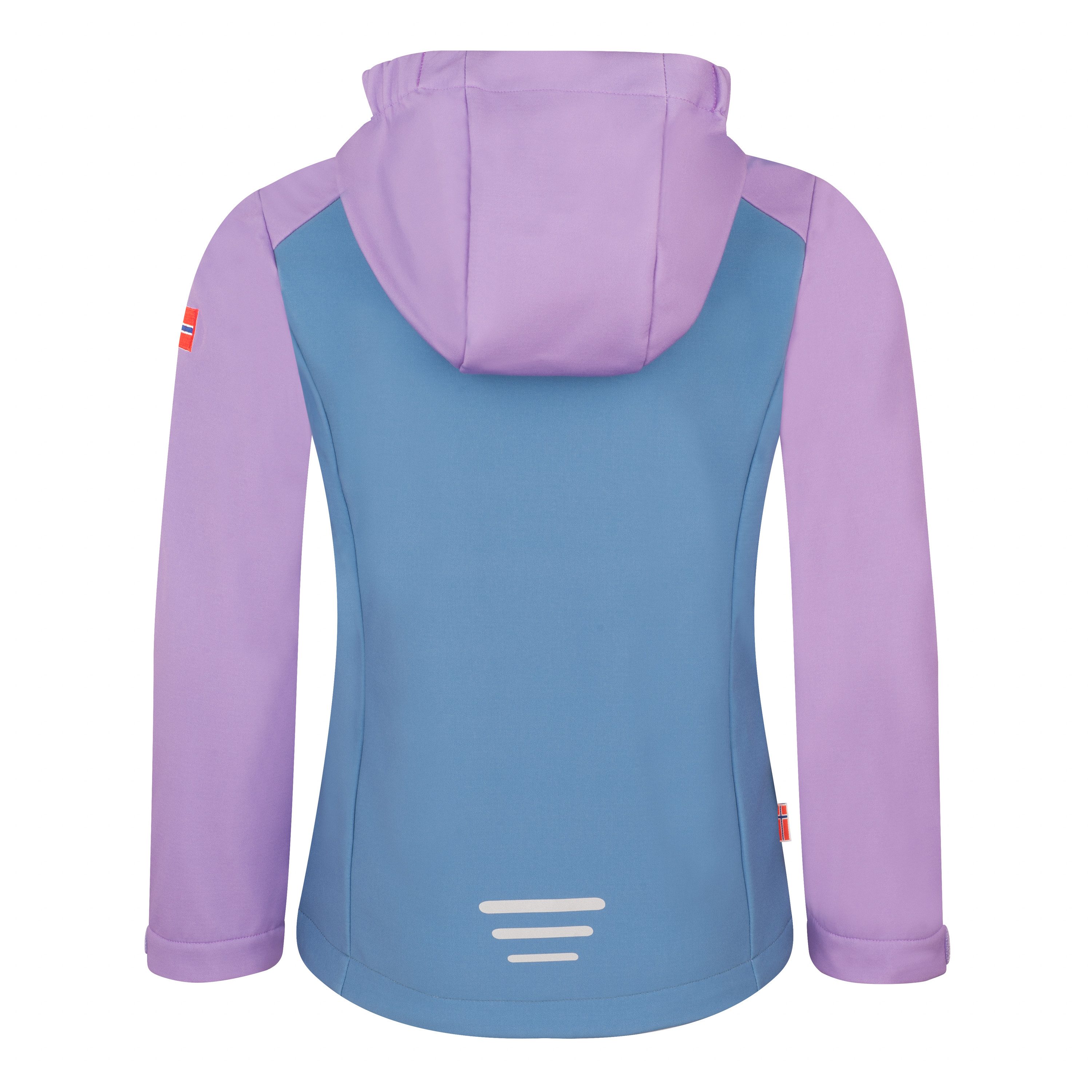 TROLLKIDS Softshelljacke Girls Kristiansand Jacket XT wasserabweisend, mit zwei Hüfttaschen mit Reißverschluss – Bild 3 von 4