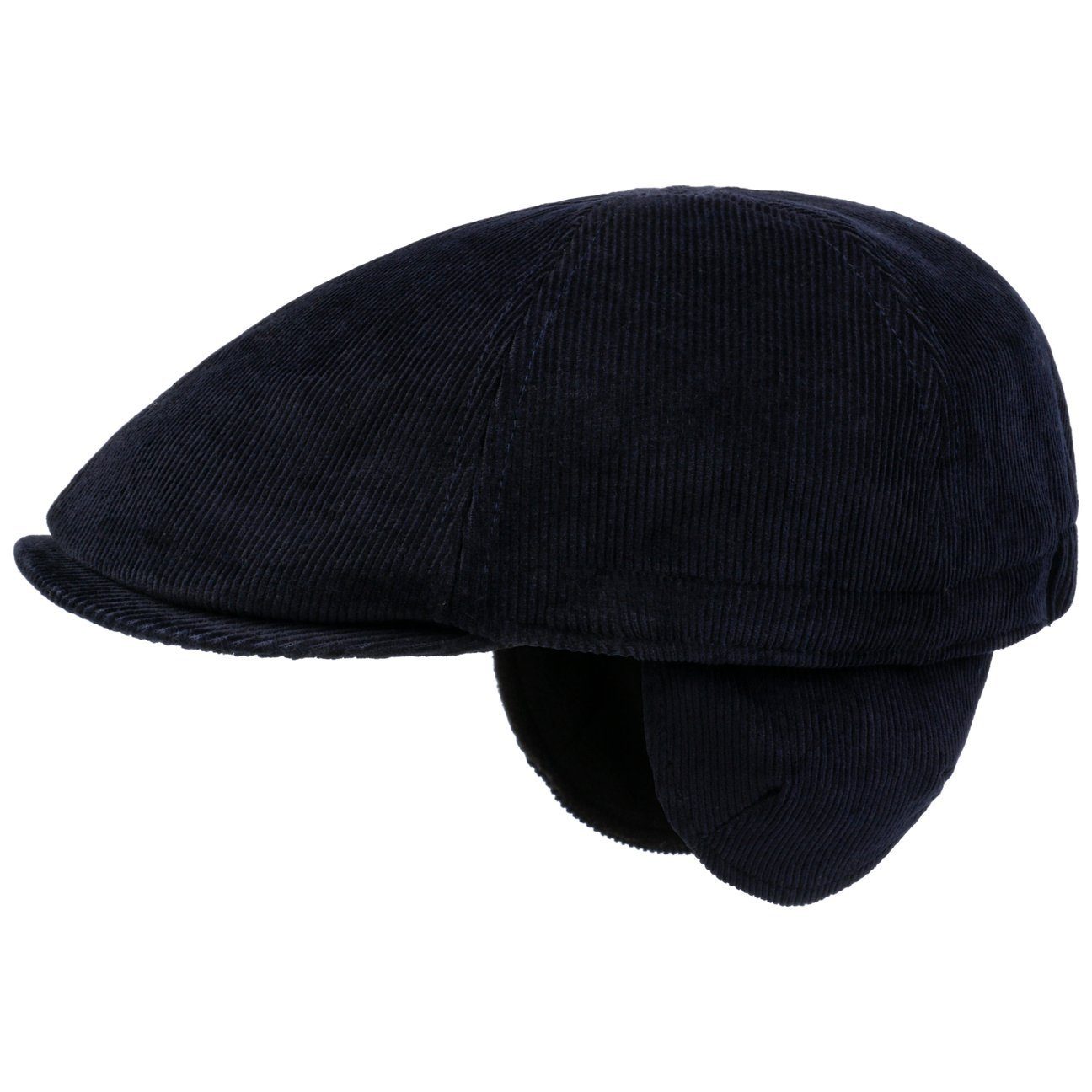 Lipodo Flat Cap (1-St) Schirmmütze mit Schirm dunkelblau