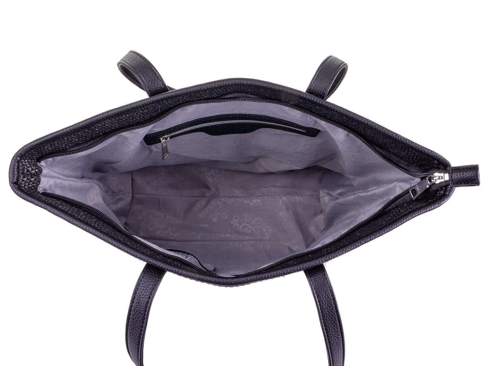 Stroh-Look black Handtasche XL Handtasche Joyce Prato Shopper LM (1-tlg),